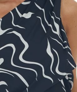 Lush Clothing Black Abstract Print Overlay One Shoulder Blouse 17 Lush Clothing Black Abstract Print Overlay One Shoulder Blouse