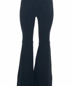 Cello Jeans Black High Rise Front Seam Flare Leg Jeggings Bottoms