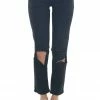Cello Jeans Black Mid Rise Slit Knee Boyfriend Jeans Bottoms