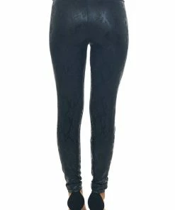 Shewin Bottoms Black Snakeskin Print High Waisted Leggings 13 Shewin Bottoms Black Snakeskin Print High Waisted Leggings