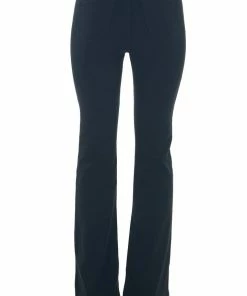 Cello Jeans Bottoms Black Solid Denim Flare Jeggings