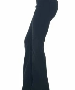 Cello Jeans Bottoms Black Solid Denim Flare Jeggings