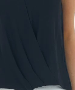 She + Sky Black Surplice Adjustable Strap Cami Blouse 13 She + Sky Black Surplice Adjustable Strap Cami Blouse