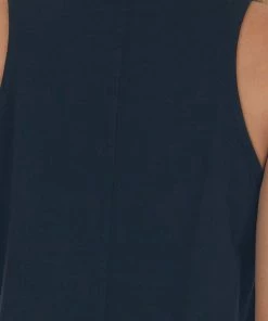 HYFVE Black Vintage Wash Crew Neck Knit Tank Top Tops