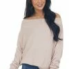 Lime Lush Tops Blush Off Shoulder Loose Dolman Brushed Top 1 Lime Lush Tops Blush Off Shoulder Loose Dolman Brushed Top