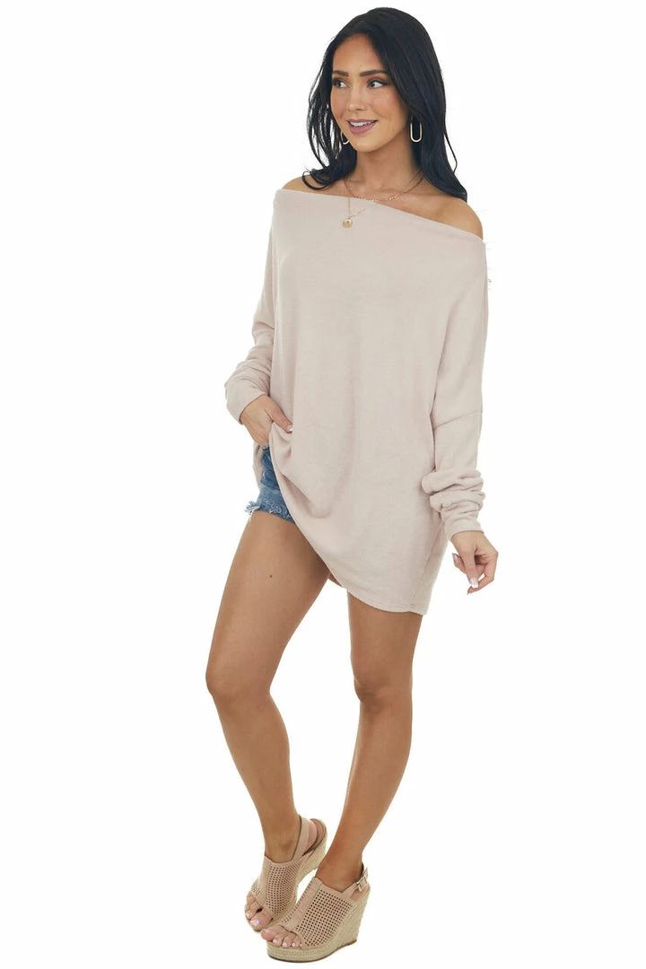 Lime Lush Tops Blush Off Shoulder Loose Dolman Brushed Top 8 Lime Lush Tops Blush Off Shoulder Loose Dolman Brushed Top