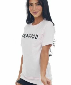 Blume+Co Tops Blush 'Mamahood' Short Sleeve Graphic Tee