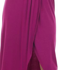 HEIMISH Boysenberry Drop Waist Sleeveless Maxi Dress With Side Slit Dresses