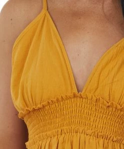 Ninexis Honey Sleeveless Smocked Waist Maxi Dress 13 Ninexis Honey Sleeveless Smocked Waist Maxi Dress