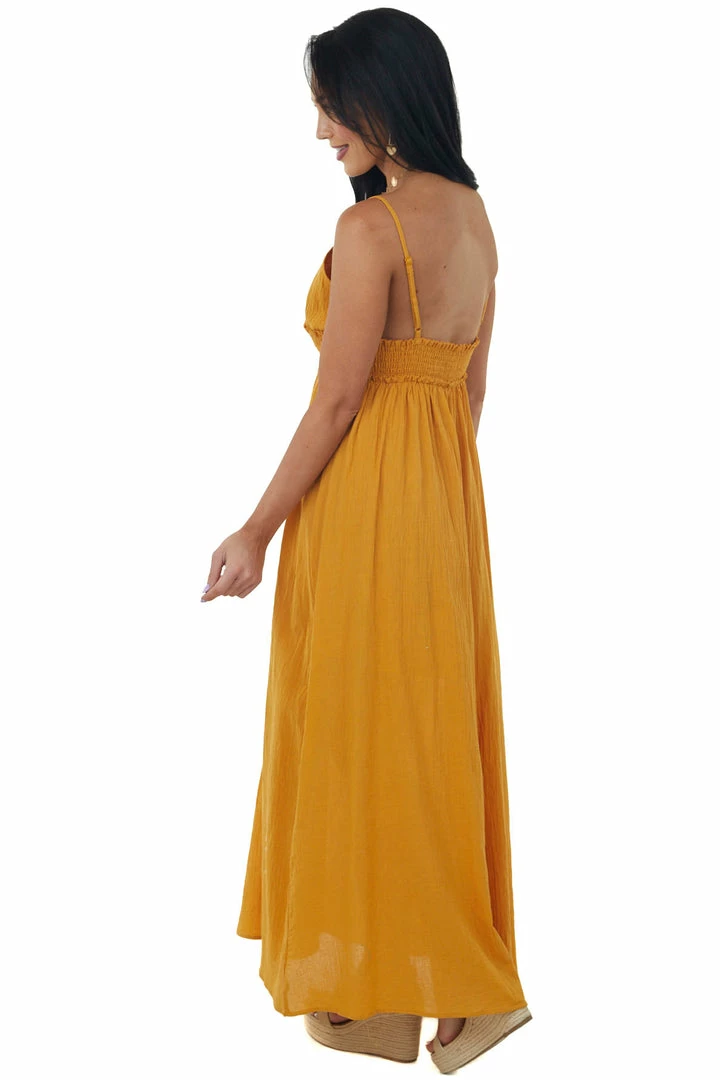Ninexis Honey Sleeveless Smocked Waist Maxi Dress 6 Ninexis Honey Sleeveless Smocked Waist Maxi Dress