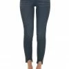 KanCan Charcoal High Rise Shark Bite Hem Skinny Jeans
