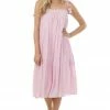 Allie Rose Dresses Cherry Blossom Sleeveless Tiered Midi Dress