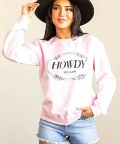 Rosemead Cherry Blossom 'Howdy' Graphic Sweatshirt