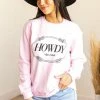 Rosemead Cherry Blossom 'Howdy' Graphic Sweatshirt 1 Rosemead Cherry Blossom 'Howdy' Graphic Sweatshirt