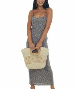 Hailey & Co Dresses Cobalt Abstract Multicolor Sleeveless Maxi Dress