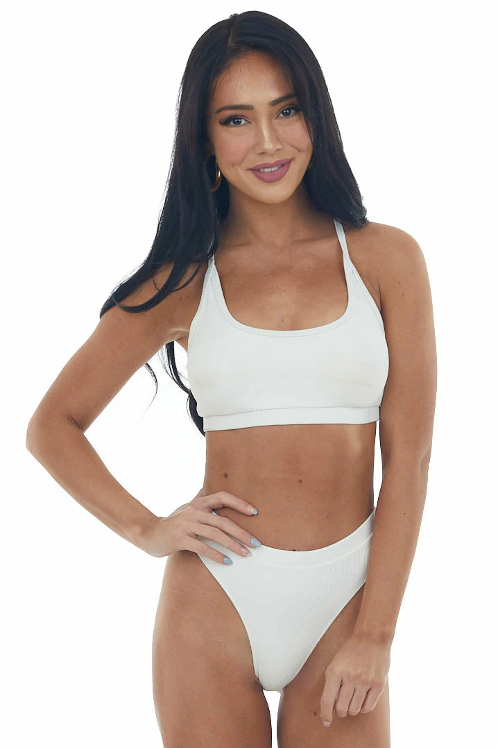 HYFVE Accessories Coconut High Leg Scoop Neck Ribbed Bikini Set 5 HYFVE Accessories Coconut High Leg Scoop Neck Ribbed Bikini Set