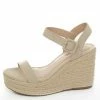 FORTUNE DYNAMIC Coconut Faux Nubuck Open Toe Espadrille Wedges 1 FORTUNE DYNAMIC Coconut Faux Nubuck Open Toe Espadrille Wedges