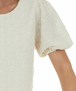 Very J Cream Textured Metallic Threaded Shift Dress Dresses 25 Very J Cream Textured Metallic Threaded Shift Dress Dresses