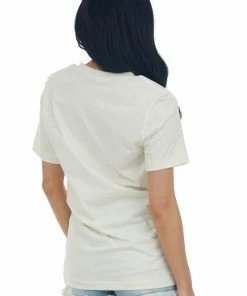 Blume+Co Tops Cream 'Raise Kind Humans' Graphic Tee Shirt