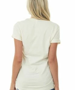 Blume+Co Cream 'Talk To Me Goose' Sunglasses Graphic Tee