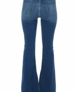 Cello Jeans Dark Wash High Rise Flare Jeans With Side Slits 12 Cello Jeans Dark Wash High Rise Flare Jeans With Side Slits