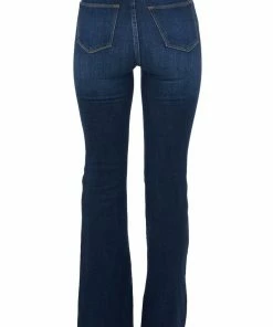 I&M Dark Wash High Rise Flare Stretchy Denim Jeans 8 I&M Dark Wash High Rise Flare Stretchy Denim Jeans
