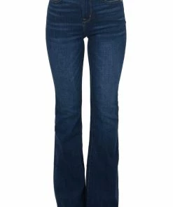 I&M Dark Wash High Rise Flare Stretchy Denim Jeans