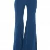 Flying Tomato Dark Wash High Rise Frayed Hem Flare Jeans