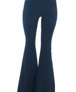 KanCan Dark Wash High Rise Super Flare Stretchy Jeans Bottoms
