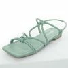 FORTUNE DYNAMIC Dark Sage Faux Leather Strappy Open Toe Sandal 1 FORTUNE DYNAMIC Dark Sage Faux Leather Strappy Open Toe Sandal