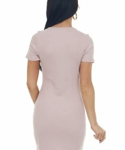 Peach Love Dresses Dusty Blush Bodycon Ribbed Knit Dress With Cutout Detail 12 Peach Love Dresses Dusty Blush Bodycon Ribbed Knit Dress With Cutout Detail