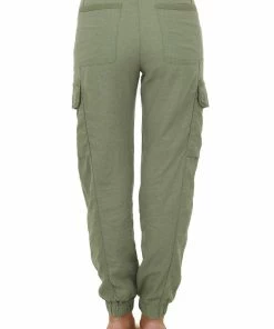 KanCan Bottoms Dusty Olive High Rise Lightweight Cargo Pants