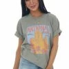 Sweet Claire Tops Faded Sage Vintage 'National Park' Oversized Tee 2 Sweet Claire Tops Faded Sage Vintage 'National Park' Oversized Tee