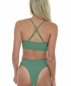 HYFVE Fern High Leg Scoop Neck Ribbed Bikini Set Accessories
