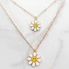 Fashion City Gold Daisy Smiley Mama And Mini Necklace Set 1 Fashion City Gold Daisy Smiley Mama And Mini Necklace Set