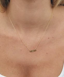 Fame Accessories Gold 'Mom' Dainty Chain Necklace