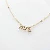 Fame Accessories Gold 'Mrs' Dainty Accent Chain Necklace