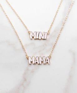 Fashion City Gold And Ivory Mini And Mama Necklace Set Accessories