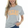 Blume+Co Heather Grey 'Texas' Graphic Tee Shirt Tops