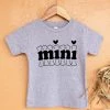Blume+Co Heather Grey Bubble Letter 'Mini' Kids Graphic Tee