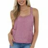 POL Clothing Hibiscus Ribbed Cami Knit Top With Strappy Back Tops