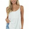 Umgee Ivory Floral Lace Button Detail Babydoll Tank Top Tops 1 Umgee Ivory Floral Lace Button Detail Babydoll Tank Top Tops