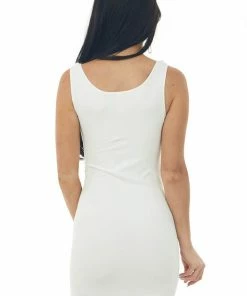 Nikibiki Ivory Seamless Tank Dress Undergarment 12 Nikibiki Ivory Seamless Tank Dress Undergarment