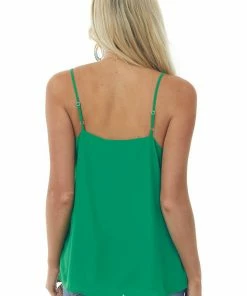 Doe & Rae Jade Sleeveless Asymmetrical Cami Blouse