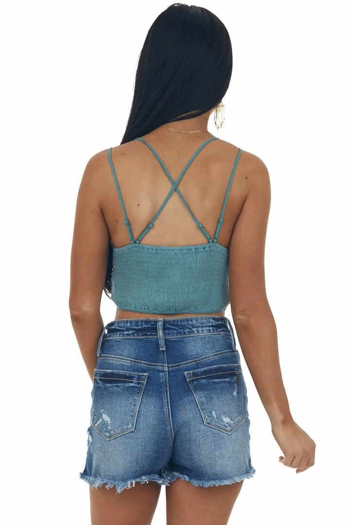 Listicle Juniper Crochet Lace Crossed Strap Bralette 7 Listicle Juniper Crochet Lace Crossed Strap Bralette