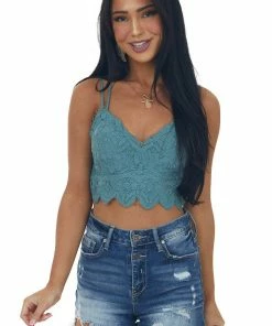 Listicle Juniper Crochet Lace Crossed Strap Bralette 10 Listicle Juniper Crochet Lace Crossed Strap Bralette