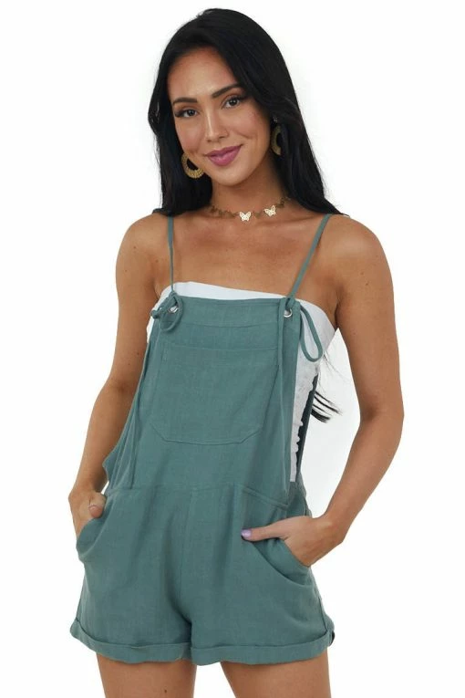 Kori America Juniper Shoulder Tie Romper With Side Pockets 14 Kori America Juniper Shoulder Tie Romper With Side Pockets