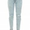 Cello Jeans Light Acid Wash Straight Fit High Rise Jeans Bottoms