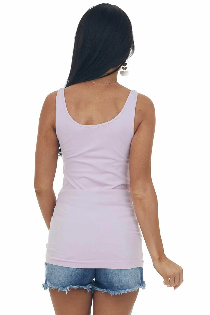 Nikibiki Light Lilac Seamless Long Tank Top 7 Nikibiki Light Lilac Seamless Long Tank Top
