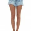 Special A Light Wash Distressed Jean Shorts With Raw Hem Bottoms 2 Special A Light Wash Distressed Jean Shorts With Raw Hem Bottoms